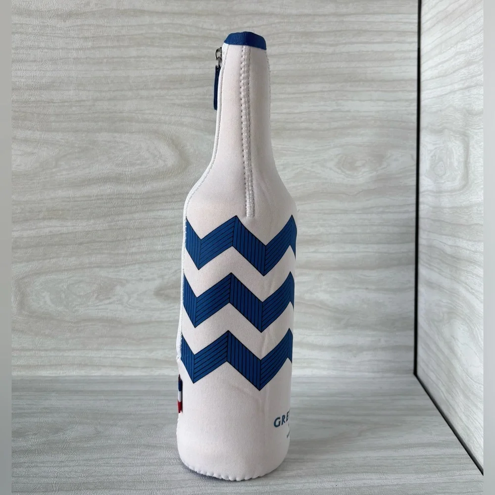 Grey Goose Vodka Insulated Bottle Cover Zip Up Neoprene Koozie Sleeve 750ml